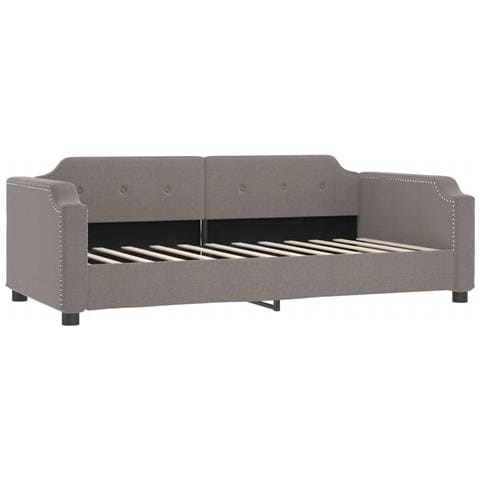 Divano Letto Estraibile Con Materassi Tortora 100x200cm Tessuto - Foto 9