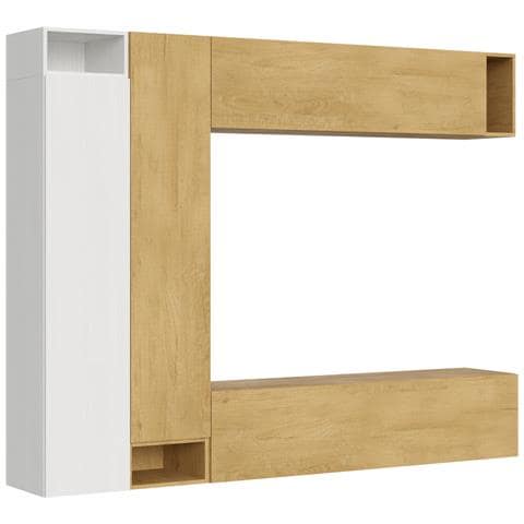 Composizione Parete Soggiorno A27 L.254 H.194 P.39,2 - Foto 3