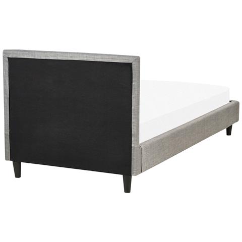 Letto Singolo Velluto Grigio Chiaro 90 X 200 Cm Fitou - Foto 2