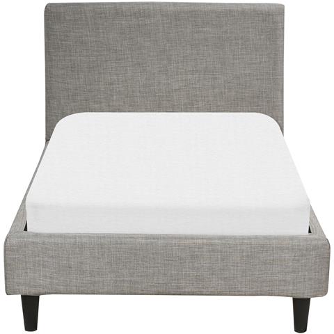 Letto Singolo Velluto Grigio Chiaro 90 X 200 Cm Fitou - Foto 8