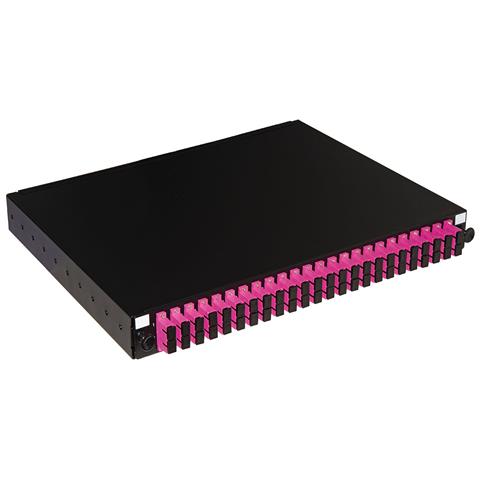 Pannello Fibra Ottica 19 Con 24 Adattatori Sc Duplex Om4 Profondita 250 Mm Con 48 Pigtail Installati Colore Nero - Foto 1