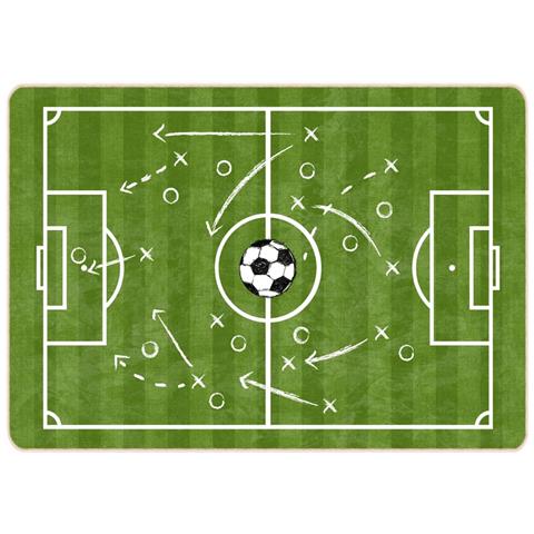 Tappeto Bambini Verde 160x230 Campo Calcio Lavabile Antiscivolo - Foto 2