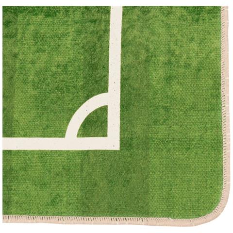 Tappeto Bambini Verde 160x230 Campo Calcio Lavabile Antiscivolo - Foto 3