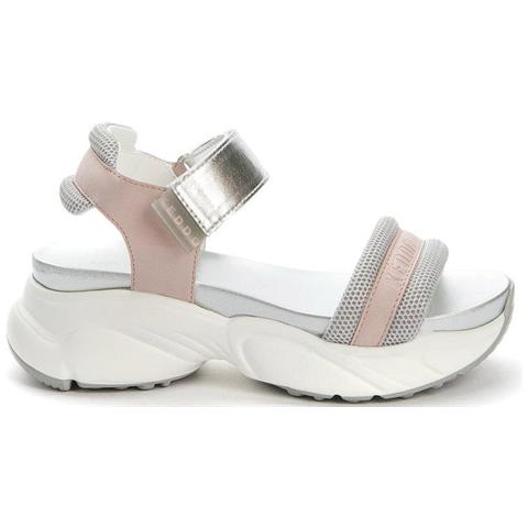 Pink Casual Open Sandals Sandali Sintetico E Tessile Scarpe Bambina Argento Eu 37, 527128-02-02 - Foto 1