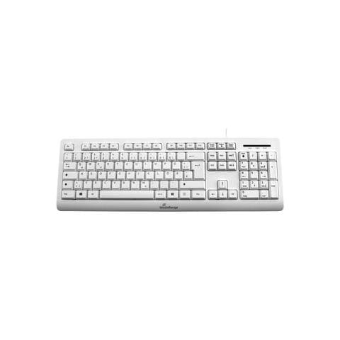 MROS110 tastiera Ufficio USB QWERTZ Tedesco Bianco - Foto 1