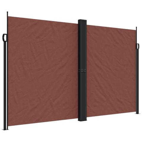 Tenda Da Sole Laterale Retrattile Marrone 200x1000 Cm - Foto 2