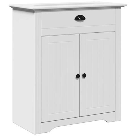 Mobile Lavabo Da Bagno Bodo Bianco 70x35x80 Cm - Foto 2