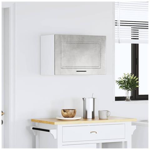 Pensile Da Cucina Porto Grigio Cemento In Legno Multistrato - Foto 3