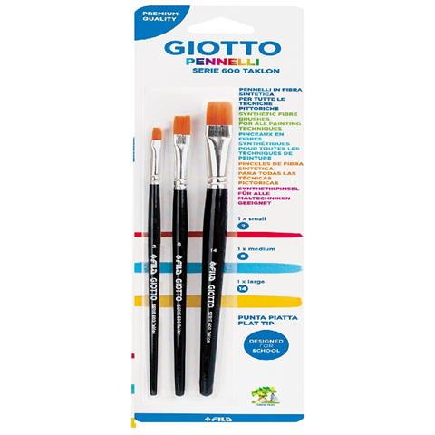 Fila - Giotto Set 3 Pennelli Piatti Nr 2-8-14 - Foto 1