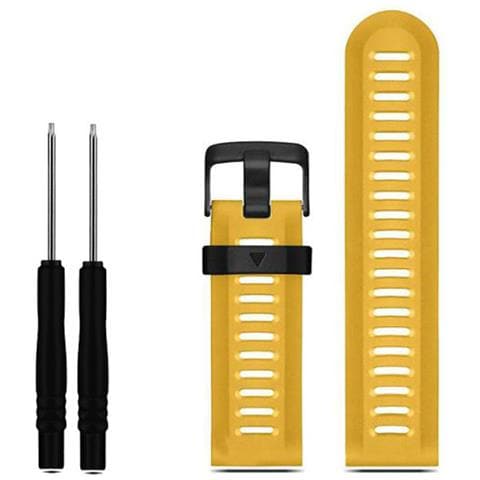 Bracciale Per Garmin Fenix 3 Hr / 6x Gps / 5x Sapphire /descent Mk1 Yellow - Foto 2