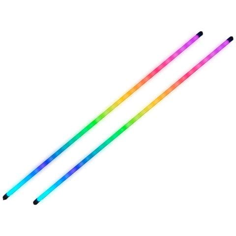 Mlt-two, 2x Striscie Led Neon Argb 400 Mm, 5v 3 Pin Con Hub E Mb Argb - Foto 1