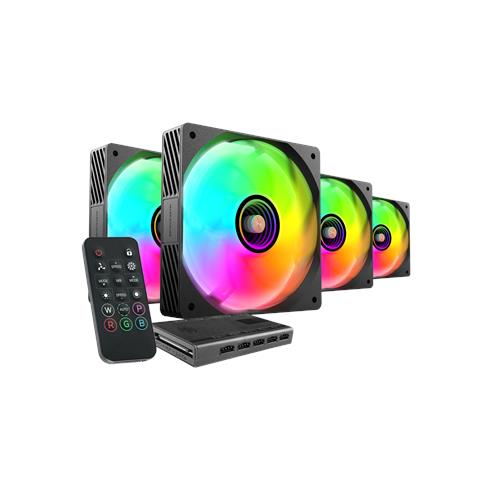 MFSI4KIT sistema di raffreddamento per computer Case per computer Ventilatore 12 cm Nero - Foto 1