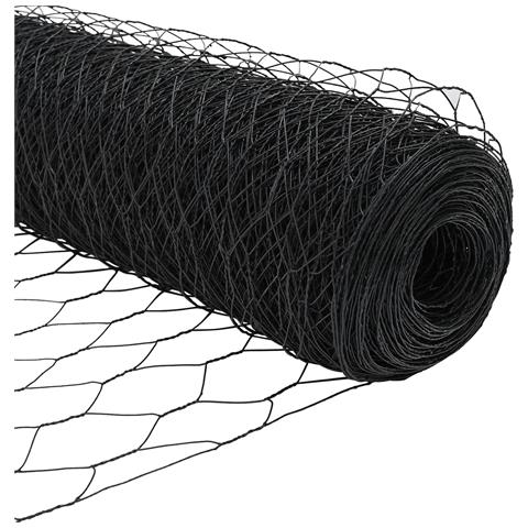 Recinzione Esagonale Grigia 1.4x10 m Acciaio, Pali per Recinzione 7 pz Grigio Ø32 mm 190 cm Acciaio Zincato - Foto 9