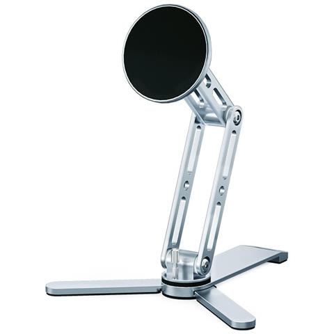 Supporto Magnetico In Alluminio Per Telefono E Tablet: Rotazione A 360°, Pieghevole, Per Scrivania - Foto 1