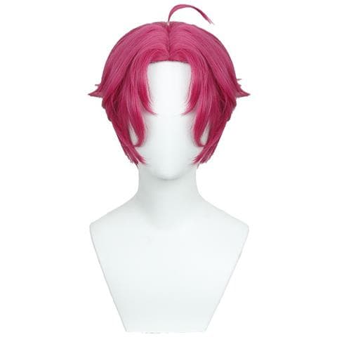 Parrucca Cosplay Rosa - Fibra Ad Alta Temperatura, Misura Regolabile Per Giochi Di Ruolo Anime E Feste - Foto 1