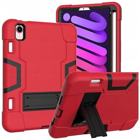 Custodia Per Ipad Mini 6 8.3"" Con Supporto E Alloggiamento Per Stilo Rosso - Foto 1