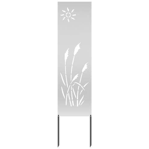 Pannello Decorativo da Giardino Altro Argento 32 x 140 cm - Foto 1