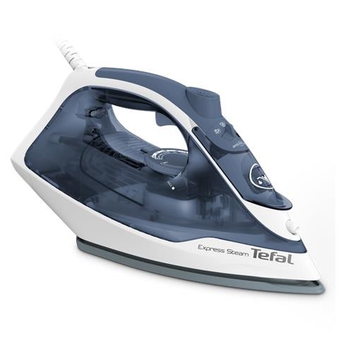 Express Steam FV2837 Ferro da stiro a secco e a vapore Piastra Cerilium 2400 W Blu, Grigio, Bianco - Foto 1