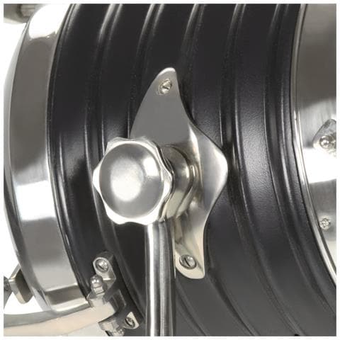 Lampada A Treppiede A Pavimento Nera In Legno Di Mango 171 Cm - Foto 8