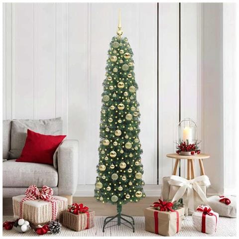 Albero di Natale artificiale con 300 LED Verde 180 cm - Foto 2