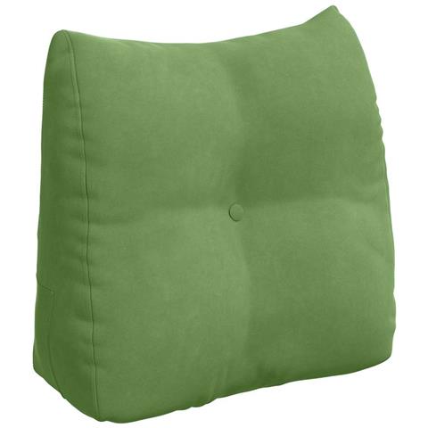 Cuscino per Schiena Verde chiaro 45 x 24 x 50 cm Velluto - Foto 1