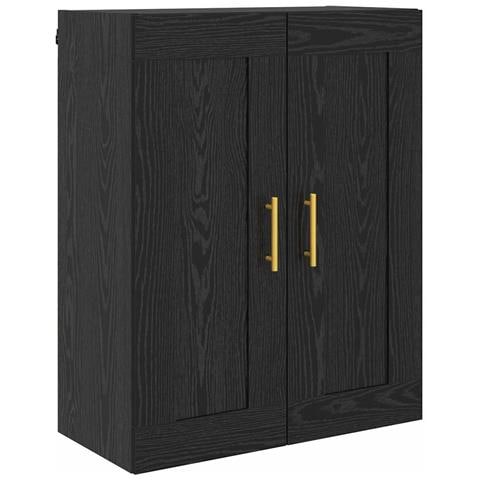 Pensile Rovere Nero 69,5 x 34 x 90 cm Legno multistrato - Foto 1