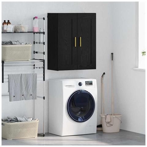 Pensile Rovere Nero 69,5 x 34 x 90 cm Legno multistrato - Foto 2