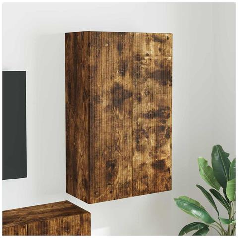 Mobile TV da parete Rovere fumé 59,5 x 31 x 100 cm - Foto 2