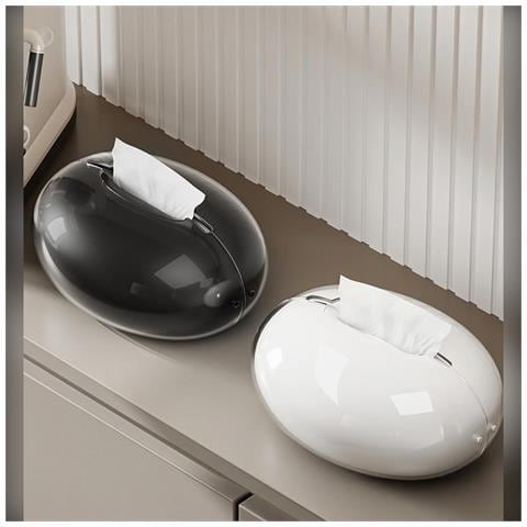 Porta Fazzoletti Magnetico A Doppio Strato A Goccia - Elegante Contenitore In Pet Black - Foto 2