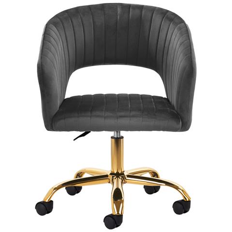 sedia girevole QS-OF212G grigia - Foto 4