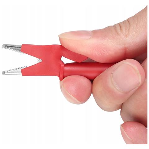 Cavi Di Misura Per Multimetro - Coccodrillo 1000v 15a Rosso | Lunghezza 100 Cm, Diametro 4 Mm | Test Elettrici Ed Elettronici - Foto 2