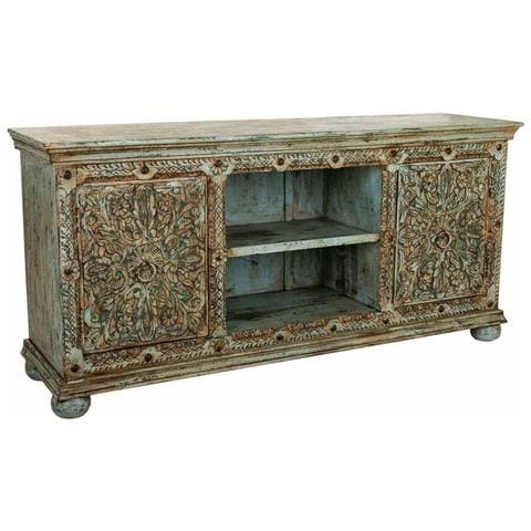 Credenza In Legno Verde 165x45x76 - Foto 1