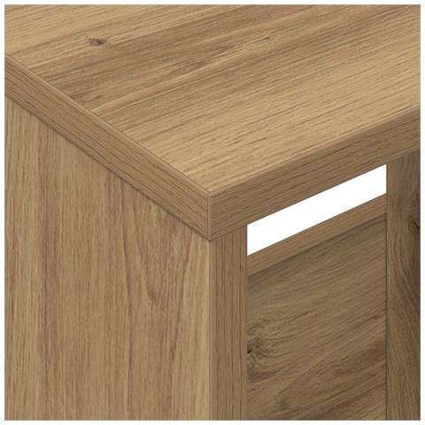 Scaffale per riviste Rovere artigianale 102 x 30 x 45 cm - Foto 9