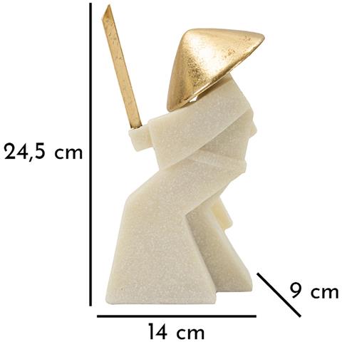 Scultura Giappone 2-bianco-poliresina-14x9x24,5 Cm - Foto 8