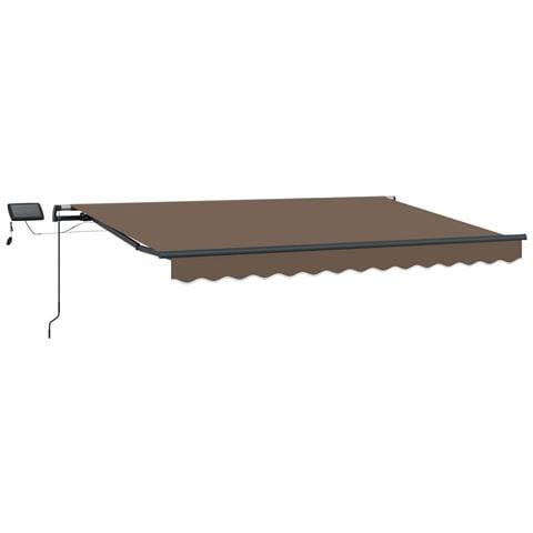 Tenda retrattile Tortora 350 x 250 cm Tessuto e Alluminio - Foto 1