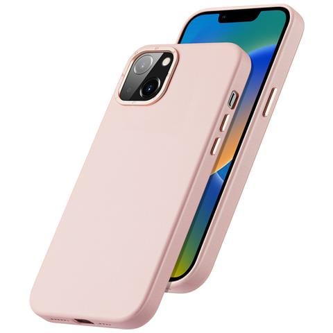 Grit Custodia In Pelle Per Iphone 14 Plus, Elegante Cover In Pelle Sintetica (compatibile Con Magsafe), Rosa - Foto 2
