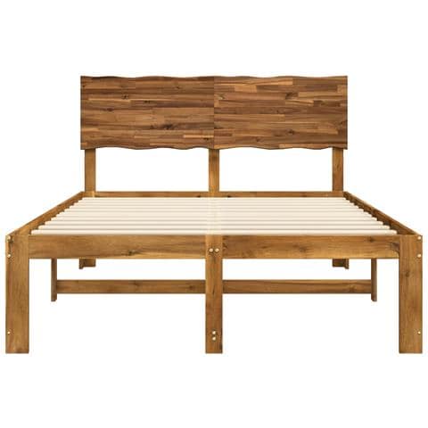 Letto matrimoniale con testiera ROSTOCK Naturale 140 x 190 cm - Foto 10