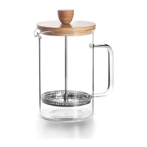 62161 - Caffettiera a pressa francese in legno, con filtro in acciaio inox - Foto 1