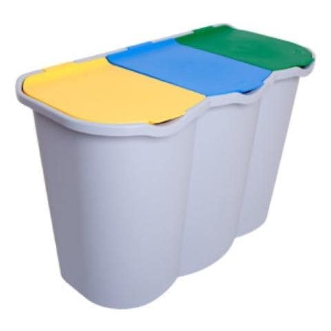 Contenitore Pattumiera Raccolta Differenziata 3 Scomparti - Foto 2