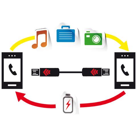 Cavo Otg Micro Usb-> micro Usb, 30cm - Foto 6