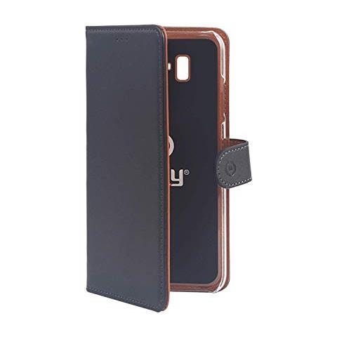 Custodia Wally in Similpelle per Galaxy J6+ - Colore Nero - Foto 1