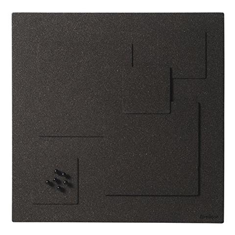 Wt0332033 Bacheca Quadrata In Sughero, 45x45, Nero - Foto 1