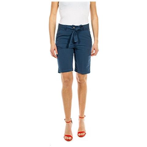 CARRERA JEANS - Carrera Bermuda In Popeline Stretch Donna Blu Xl - ePRICE