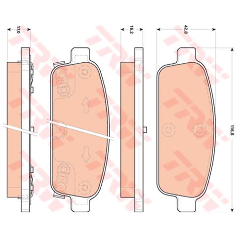 Kit Pastiglie Freno Gdb1844 - Foto 3