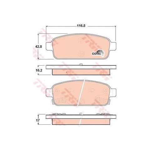 Kit Pastiglie Freno Gdb1844 - Foto 1