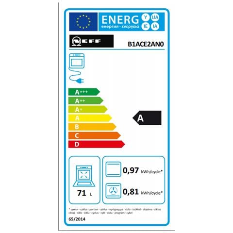 Forno Elettrico da Incasso B1ACE2AN0 Capacità 71 L Multifunzione Ventilato Colore Acciaio Inox - Foto 3