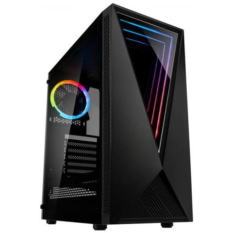 Void Case Mid-tower Rgb Per Pc Gaming - Con Pannello Laterale In Vetro Temperato - Nero - Foto 4