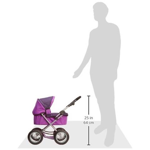 13012 Passeggino Per Bambole Alla Moda Porpora Con Fata - Foto 3