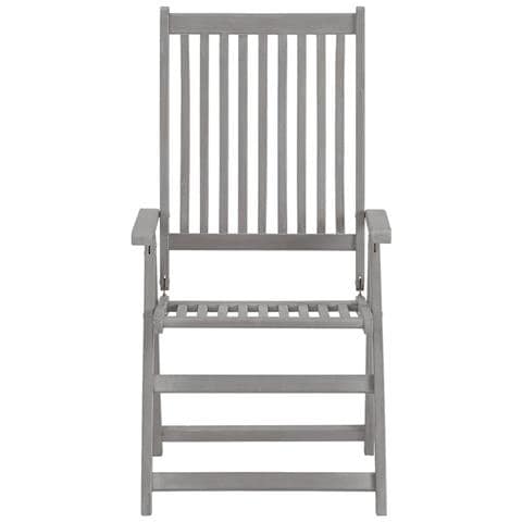 Sedie da Giardino Reclinabili 2pz con Cuscini Massello Acacia - Foto 10