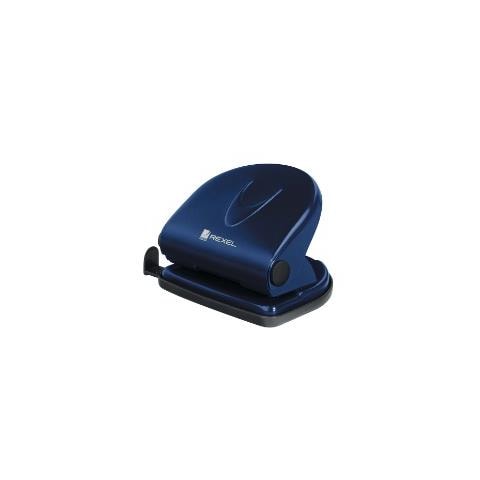 Perforatore in metallo economico, 2 fori, 10 fogli, blu - Foto 1